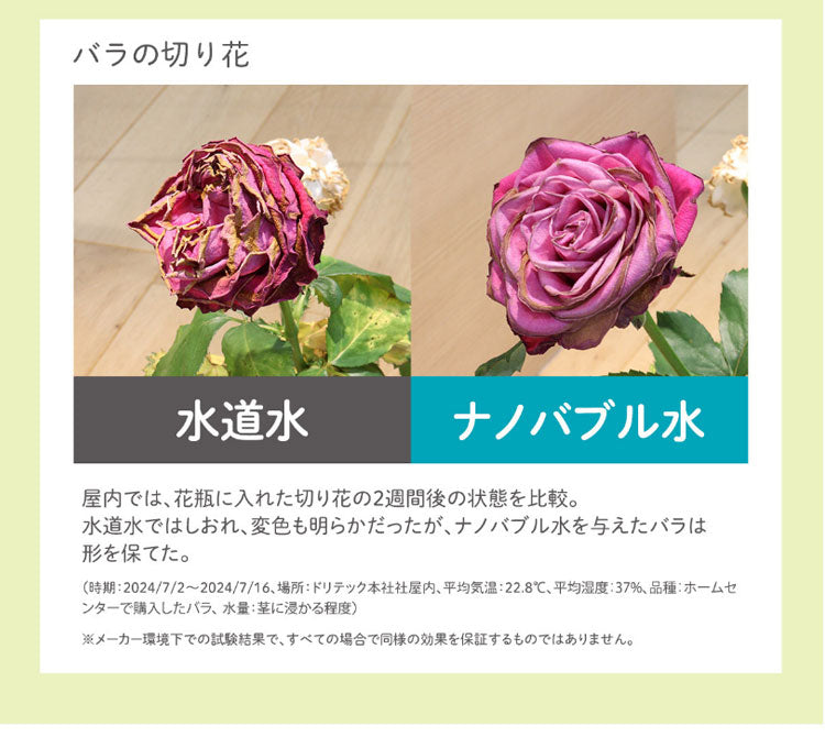 ドリテック ナノエアミスト ナノバブル散水ノズル メーカー1年保証 グッドデザイン受賞 ホースにつけるだけ 園芸 家庭菜園 野菜 花 ガーデニング 散水ノズル ホース nano air mist dretec