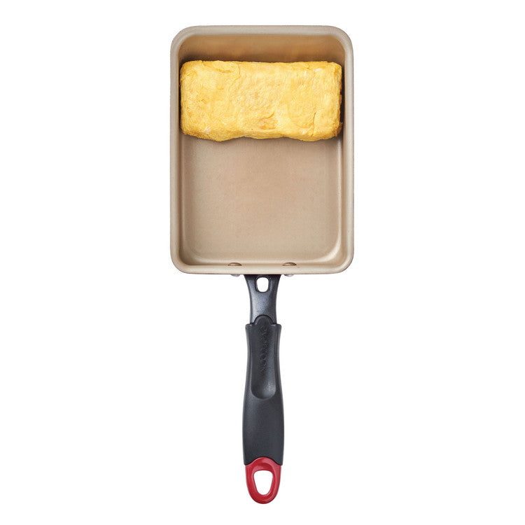 evercook エバークック IH 玉子焼 13×18cm オール熱源対応 500日保証 卵焼き ふっ素コーティング レッド
