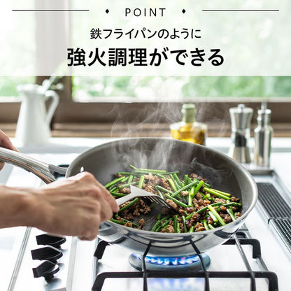 CORELLE コレール フライパン 16cm 10年保証 IH対応 ガス火OK フッ素不使用 PFOA PFAS フリー 強火調理 金属ツール オーブン DuraNano デュラナノ CSFP16SV ドウシシャ DOSHISHA