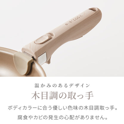限定デザイン evercook エバークック 着脱式 フライパン 6点セット IH対応 ガス火OK 500日保証 軽量モデル 新型 ウォームグレー pfoaフリー fit フィット 取っ手の取れる 取手が取れる セット【送料無料】