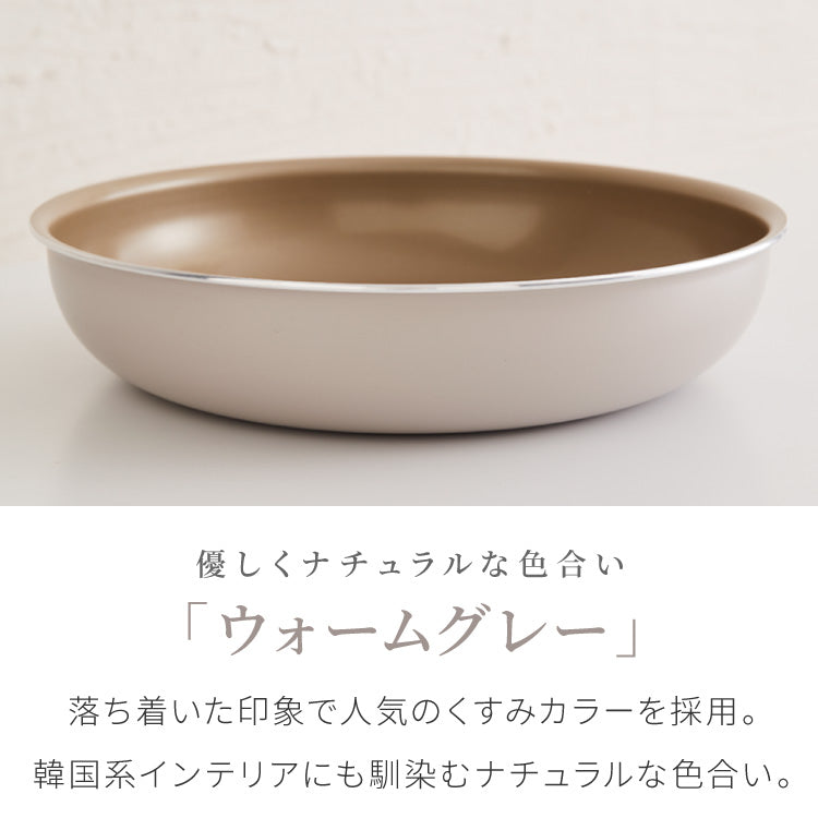 限定デザイン evercook エバークック 着脱式 フライパン 9点セット IH対応 ガス火OK 500日保証 軽量モデル 新型 ウォームグレー pfoaフリー fit フィット 取っ手の取れる 取手が取れる セット【送料無料】