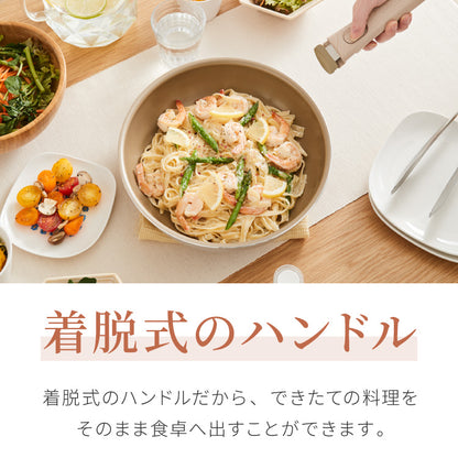 限定デザイン evercook エバークック 着脱ハンドル単品 fit フィット ハンドルのみ 1本 追加用【送料無料】