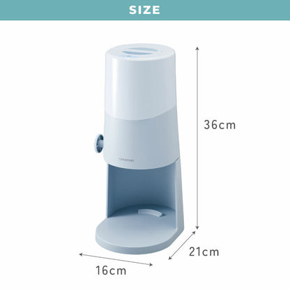 電動ふわふわとろ雪かき氷器 製氷カップ2個付き レシピ付き 電動 とろ雪 かき氷器 かき氷機 氷かき器 ブラック ブルー DTS-B5 ドウシシャ DOSHISHA