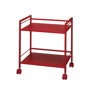 キャスター付き パンチングラック 2段 GC-P46 キッチンラック カラーラック スチールシェルフ ドウシシャ 収納家具