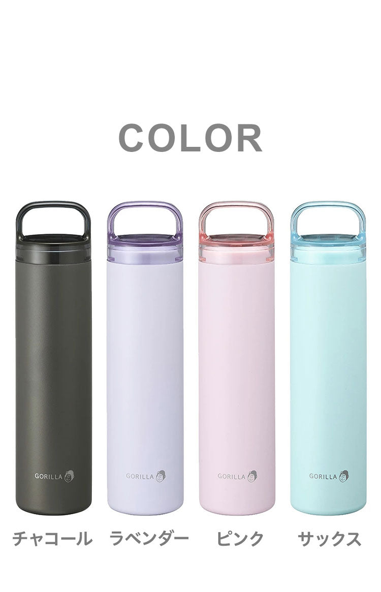 ゴリラの冷棒 ネッククーラー 氷のう 痛(イタ)冷たい! アルミ製 アイススティック 携帯氷のう 水筒型 ボトル ポケットサイズ コンパクト 冷却 ゴリラ GRHB7 ドウシシャ DOSHISHA
