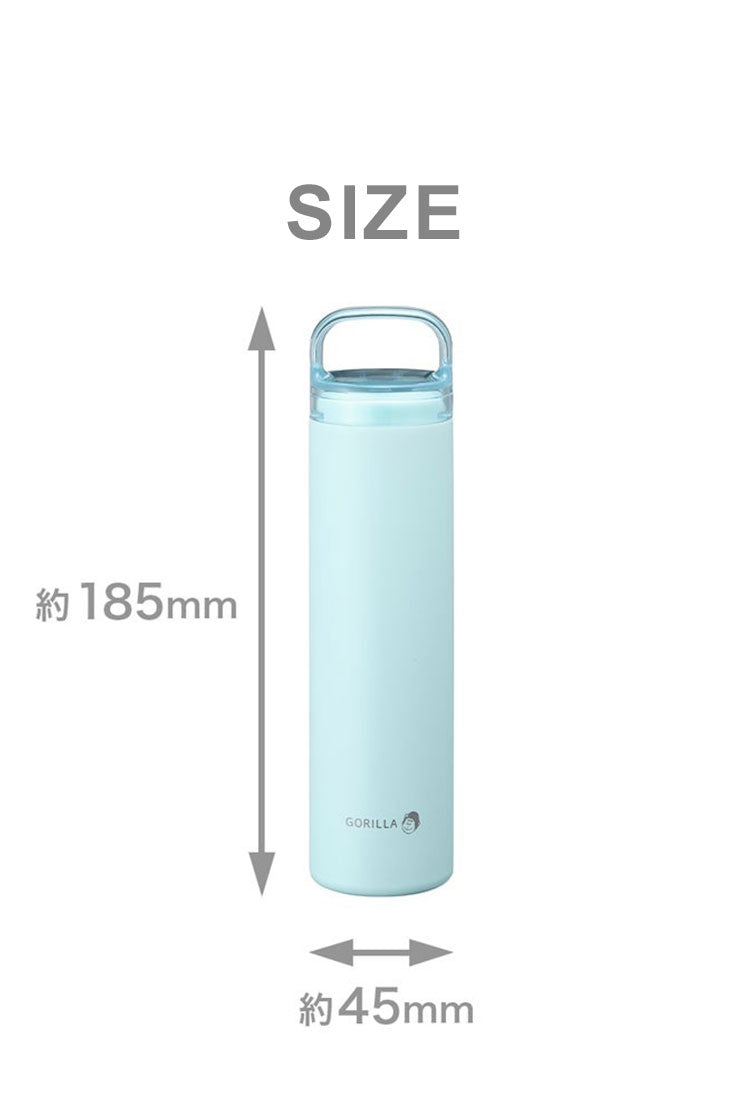 ゴリラの冷棒 ネッククーラー 氷のう 痛(イタ)冷たい! アルミ製 アイススティック 携帯氷のう 水筒型 ボトル ポケットサイズ コンパクト 冷却 ゴリラ GRHB7 ドウシシャ DOSHISHA