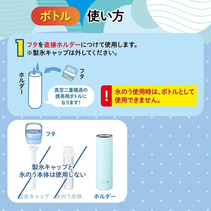 ゴリラの冷棒 ネッククーラー 氷のう 痛(イタ)冷たい! アルミ製 アイススティック 携帯氷のう 水筒型 ボトル ポケットサイズ コンパクト 冷却 ゴリラ GRHB7 ドウシシャ DOSHISHA