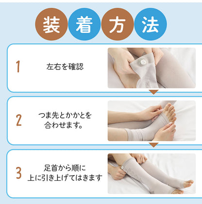 ベビーゴリラのひとつかみ夏 着圧ソックス 夏用 接触冷感 蒸れない 涼しい GRSS-26BE ひとつかみ専用 靴下 ふくらはぎケア レッグケア フットケア 両足 GRSS-26BEM GRSS-26BEL ドウシシャ