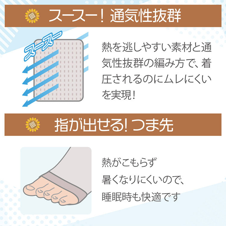 ベビーゴリラのひとつかみ夏 着圧ソックス 夏用 接触冷感 蒸れない 涼しい GRSS-26BE ひとつかみ専用 靴下 ふくらはぎケア レッグケア フットケア 両足 GRSS-26BEM GRSS-26BEL ドウシシャ