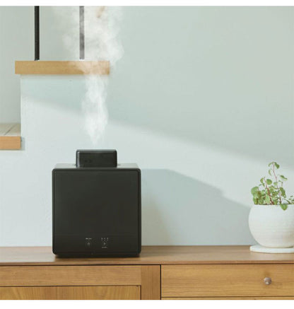 お手入れ簡単! スチーム式加湿器 1.6L 簡単給水 シンプル モノトーン 白 ホワイト 黒 ブラック スチーム式 加湿器 スチーム加湿器 寝室 静音 軽量 小型 コンパクト ドウシシャ DOSISHA