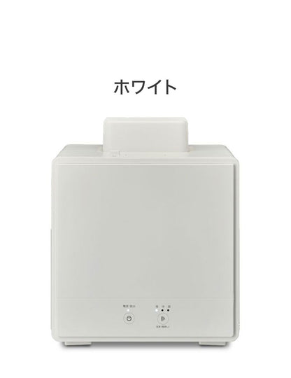 お手入れ簡単! スチーム式加湿器 1.6L 簡単給水 シンプル モノトーン 白 ホワイト 黒 ブラック スチーム式 加湿器 スチーム加湿器 寝室 静音 軽量 小型 コンパクト ドウシシャ DOSISHA