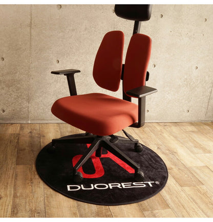 DUOREST DP-ECAP1 ラグマット 円形 90 チェアラグ 小さめ 90×90cm カーペット 円形ラグ 丸 マイクロファイバー 滑り止め付きラグ 椅子 デスクチェア デュオレスト(代引不可)