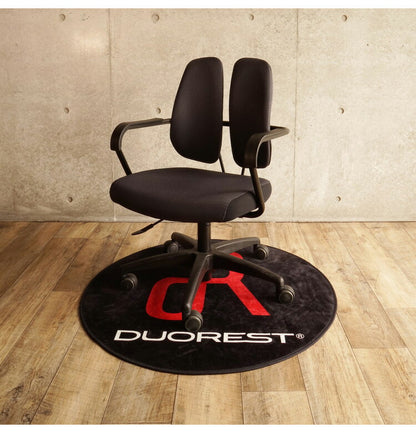 DUOREST DP-ECAP1 ラグマット 円形 90 チェアラグ 小さめ 90×90cm カーペット 円形ラグ 丸 マイクロファイバー 滑り止め付きラグ 椅子 デスクチェア デュオレスト(代引不可)