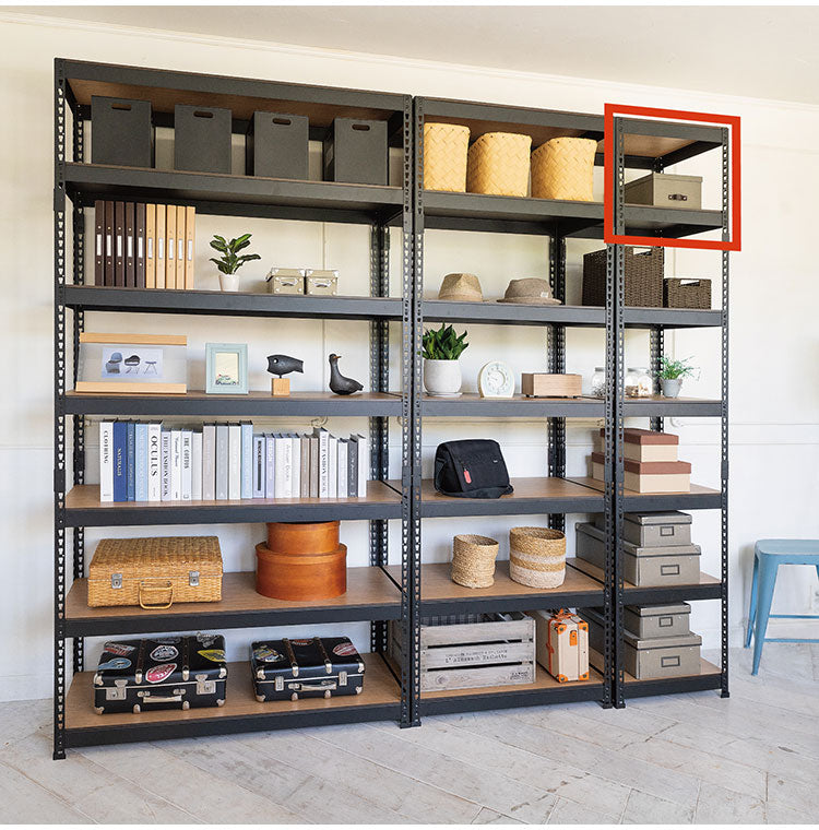 高さ45cm 追加2段セット 幅51cm ドリームウェア メタル&ウッドラック H45cm 追加2段セット 幅51cm 1セット MK-452NWH MK-452NBK 単品(代引不可)