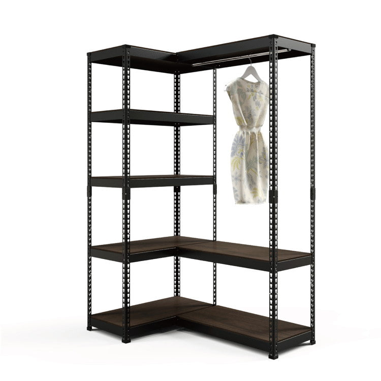 コーナー連結 ハンガー3段 幅81cm ドリームウェア メタル&ウッドラック専用 コーナー連結ハンガー3段 幅81cm MK-C83HWH MK-C83HBK 組立用ハンマー付(代引不可)