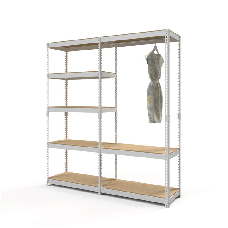 コーナー連結 ハンガー3段 幅81cm ドリームウェア メタル&ウッドラック専用 コーナー連結ハンガー3段 幅81cm MK-C83HWH MK-C83HBK 組立用ハンマー付(代引不可)