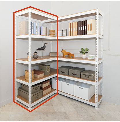 コーナー連結 シェルフ5段 幅81cm ドリームウェア メタル&ウッドラック専用 コーナー連結シェルフ5段 幅81cm MK-C85NWH MK-C85NBK 組立用ハンマー付(代引不可)