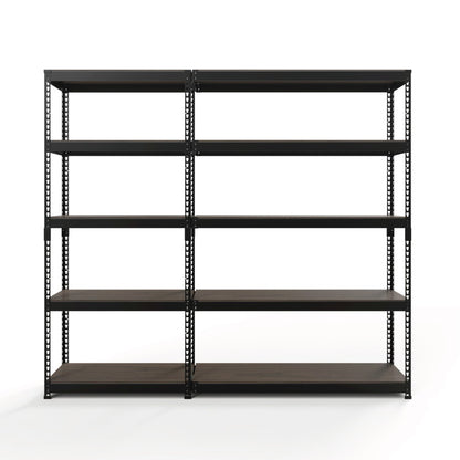 コーナー連結 シェルフ5段 幅81cm ドリームウェア メタル&ウッドラック専用 コーナー連結シェルフ5段 幅81cm MK-C85NWH MK-C85NBK 組立用ハンマー付(代引不可)