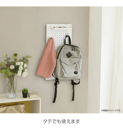 スチールパンチングボード 幅60×高さ30cm 有孔ボード 穴あきボード フック パンチングボード マグネットボード DIY 壁のDIY スチール製(代引不可)