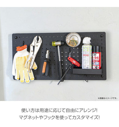 スチールパンチングボード 幅60×高さ30cm 有孔ボード 穴あきボード フック パンチングボード マグネットボード DIY 壁のDIY スチール製(代引不可)