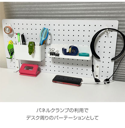 スパンチングボード 幅60×高さ30cm フック付き 有孔ボード 穴あきボード フック パンチングボード マグネットボード DIY 壁のDIY スチール製 収納 シンプル 省スペース コンパクト 壁(代引不可)