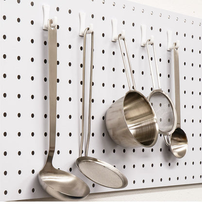 スパンチングボード 幅77×高さ30cm フック付き 有孔ボード 穴あきボード フック パンチングボード マグネットボード DIY 壁のDIY スチール製 収納 シンプル 省スペース コンパクト 壁(代引不可)