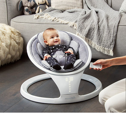 munchkin 電動ベビースウィング ベビースウィング マンチキン 電動 オートスイング ゆりかご 寝かしつけ ベビーチェア 出産祝い シンプル 軽量 おしゃれ ベビー 赤ちゃん 新生児 乳児 bluetooth