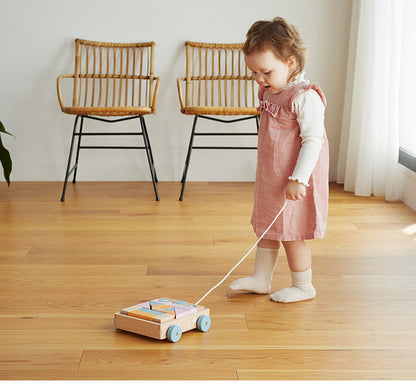 PolarB つみきワゴン 天然木 積み木 出産祝い ポーラービー ビーギフト クリスマスプレゼント つみき 子供 男の子 女の子 知育玩具 誕生日ギフト お祝い キッズ