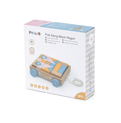 PolarB つみきワゴン 天然木 積み木 出産祝い ポーラービー ビーギフト クリスマスプレゼント つみき 子供 男の子 女の子 知育玩具 誕生日ギフト お祝い キッズ