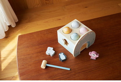 PolarB ハンマーゲーム 天然木 積み木 出産祝い ポーラービー ビーギフト クリスマスプレゼント つみき 子供 男の子 女の子 知育玩具 誕生日ギフト お祝い キッズ