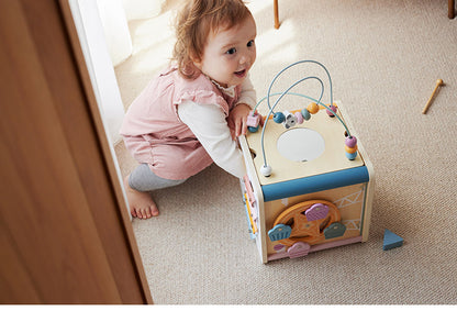 PolarB 8イン1 アクティビティボックス 天然木 積み木 出産祝い ポーラービー ビーギフト クリスマスプレゼント つみき 子供 男の子 女の子 知育玩具 誕生日ギフト お祝い キッズ