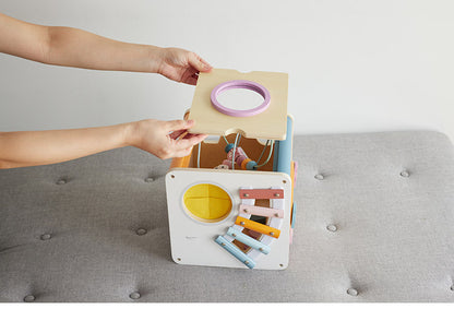 PolarB 8イン1 アクティビティボックス 天然木 積み木 出産祝い ポーラービー ビーギフト クリスマスプレゼント つみき 子供 男の子 女の子 知育玩具 誕生日ギフト お祝い キッズ