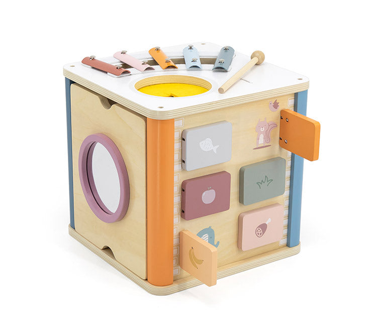 PolarB 8イン1 アクティビティボックス 天然木 積み木 出産祝い ポーラービー ビーギフト クリスマスプレゼント つみき 子供 男の子 女の子 知育玩具 誕生日ギフト お祝い キッズ