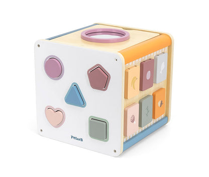 PolarB 8イン1 アクティビティボックス 天然木 積み木 出産祝い ポーラービー ビーギフト クリスマスプレゼント つみき 子供 男の子 女の子 知育玩具 誕生日ギフト お祝い キッズ