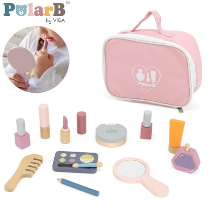 PolarB メイクセット 天然木 積み木 出産祝い ポーラービー ビーギフト クリスマスプレゼント つみき 子供 男の子 女の子 知育玩具 誕生日ギフト お祝い キッズ ごっこ遊び