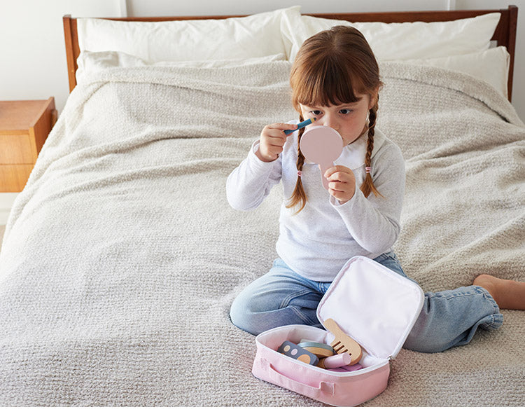 PolarB メイクセット 天然木 積み木 出産祝い ポーラービー ビーギフト クリスマスプレゼント つみき 子供 男の子 女の子 知育玩具 誕生日ギフト お祝い キッズ ごっこ遊び