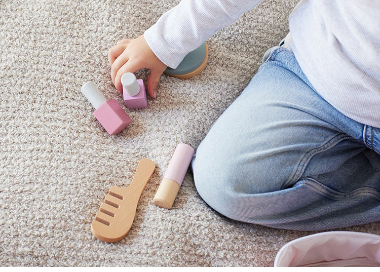 PolarB メイクセット 天然木 積み木 出産祝い ポーラービー ビーギフト クリスマスプレゼント つみき 子供 男の子 女の子 知育玩具 誕生日ギフト お祝い キッズ ごっこ遊び