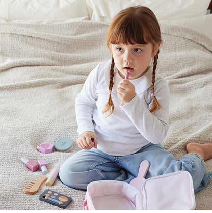 PolarB メイクセット 天然木 積み木 出産祝い ポーラービー ビーギフト クリスマスプレゼント つみき 子供 男の子 女の子 知育玩具 誕生日ギフト お祝い キッズ ごっこ遊び