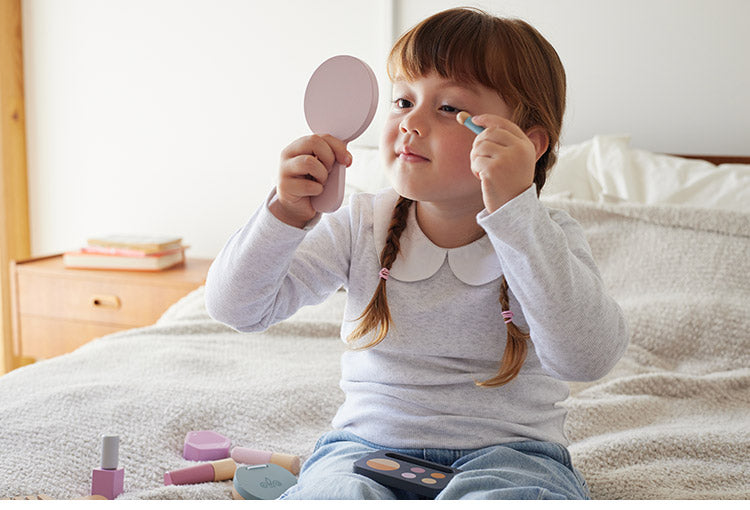 PolarB メイクセット 天然木 積み木 出産祝い ポーラービー ビーギフト クリスマスプレゼント つみき 子供 男の子 女の子 知育玩具 誕生日ギフト お祝い キッズ ごっこ遊び