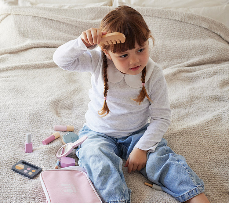 PolarB メイクセット 天然木 積み木 出産祝い ポーラービー ビーギフト クリスマスプレゼント つみき 子供 男の子 女の子 知育玩具 誕生日ギフト お祝い キッズ ごっこ遊び