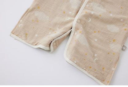 D BY DADWAY ガーゼスリーパー ドリーミングスター ブラウン ベビー 赤ちゃん 寝冷え防止 ディーバイダッドウェイ DADWAY ダッドウェイ 2WAY カバーオール型 通気性 ガーゼ