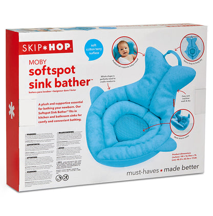 SKIP HOP ソフトシンクバス スキップホップ お風呂時間 お風呂 シンク 洗面台 ベビー 沐浴 赤ちゃん おふろ お風呂グッズ 入浴 沐浴グッズ ブルー 簡単入浴