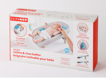SKIP HOP ホエールべビーバスチェア スキップホップ お風呂時間 お風呂 シンク 洗面台 ベビー 赤ちゃん おふろ お風呂グッズ 入浴 沐浴グッズ コンパクト収納 お手入れ簡単 かわいい