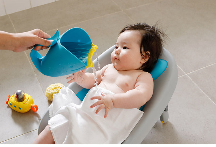 SKIP HOP ホエールべビーバスチェア スキップホップ お風呂時間 お風呂 シンク 洗面台 ベビー 赤ちゃん おふろ お風呂グッズ 入浴 沐浴グッズ コンパクト収納 お手入れ簡単 かわいい