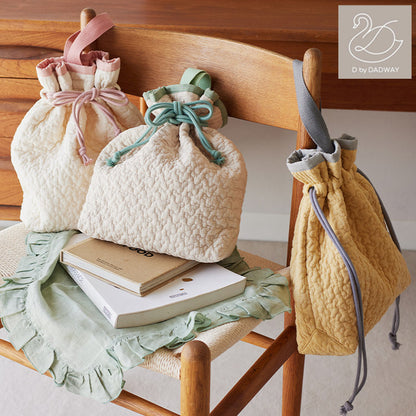 D BY DADWAY ヌビ 巾着バッグ 巾着 おむつポーチ 着替え ベビー ポーチ バッグ 軽量 かわいい ディーバイダッドウェイ DADWAY ダッドウェイ ハンドル付き