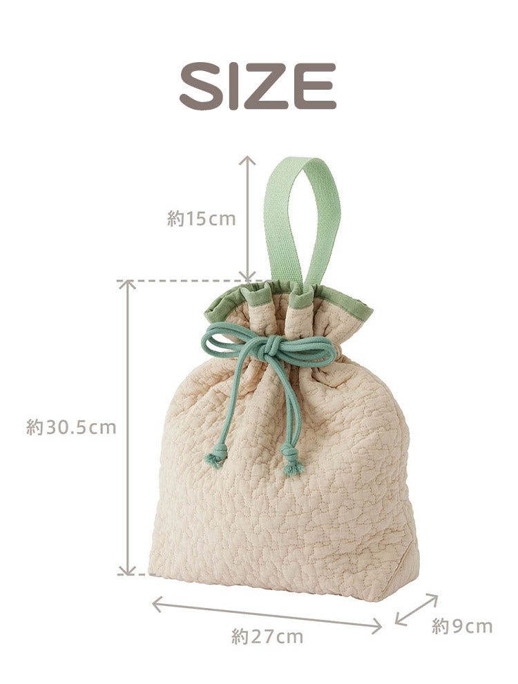 D BY DADWAY ヌビ 巾着バッグ 巾着 おむつポーチ 着替え ベビー ポーチ バッグ 軽量 かわいい ディーバイダッドウェイ DADWAY ダッドウェイ ハンドル付き