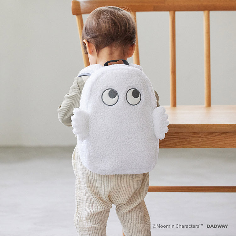 MOOMIN BABY ベビーリュック ニョロニョロ リュック ムーミン 赤ちゃん キッズ 子ども用リュック かわいい もこもこ べビー用品 ミニサイズ おでかけ たっぷり収納