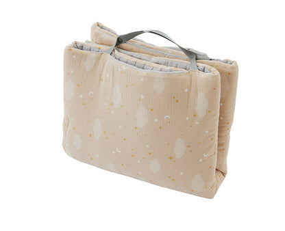 D BY DADWAY お昼寝マット ドリーミングスター 80×125cm 通気性 肌ざわり 折りたたみ 持ち運び 便利 リバーシブル ディーバイダッドウェイ 洗える かわいい お昼寝布団 プレゼント 出産祝い