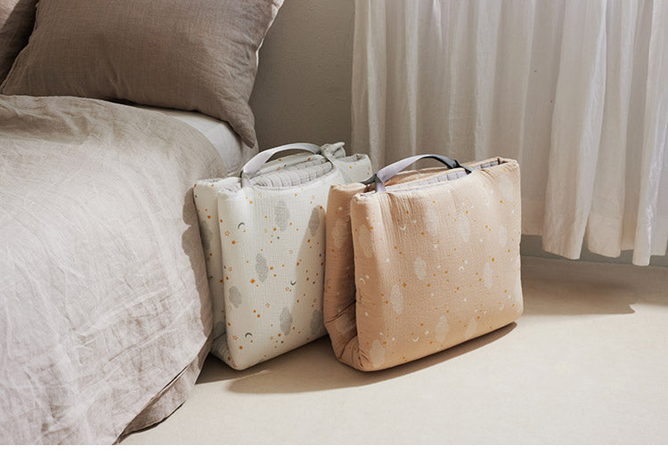 D BY DADWAY お昼寝マット ドリーミングスター 80×125cm 通気性 肌ざわり 折りたたみ 持ち運び 便利 リバーシブル ディーバイダッドウェイ 洗える かわいい お昼寝布団 プレゼント 出産祝い