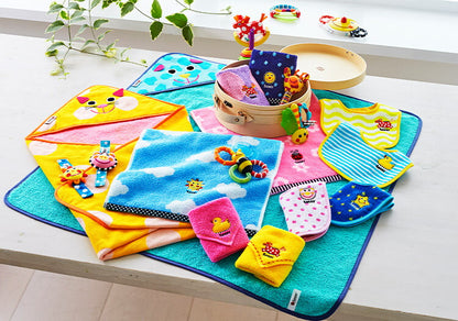 Sassy サッシー 出産祝いセット 5点セット ウォッシュタオル ビブ2個 ラトル 歯固め ギフト プレゼント ピンク ブルー お祝い